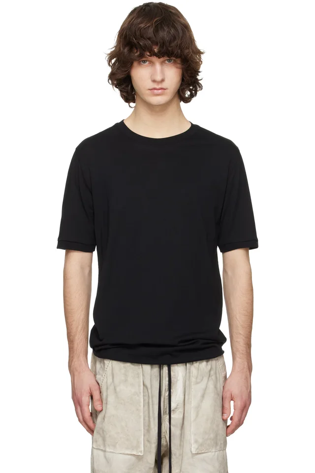 thom/krom Black M TS 937 T-shirt, image 1 of 1 from SSENSE