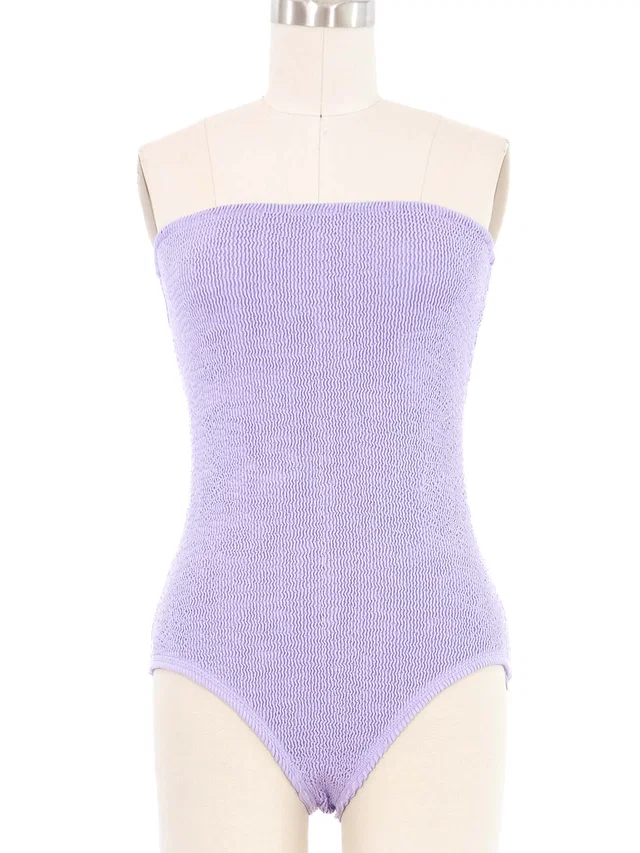 2022 Bottega Veneta Textured Strapless Bathing Suit from Arcade Vintage