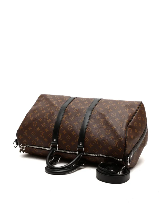 Louis Vuitton Monogram Macassar Keepall Bandoulière 45 Weekend Bag in Coated canvas from A Retro Tale, photo 4 of 8