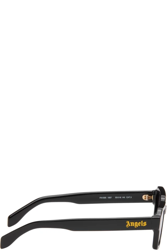 Palm Angels Black Homer Sunglasses, photo 2 of 2 from SSENSE