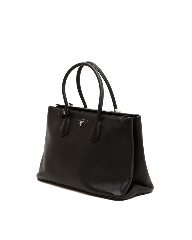 Prada Saffiano Twin Lock Tote Bag in Saffiano leather from A Retro Tale, photo 2 of 2