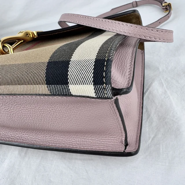 Burberry Small Macken Crossbody Bag in Canvas, derby leather, Metal from Reowned, photo 9 of 10