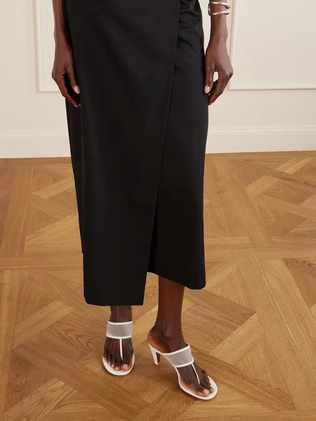 NEOUS Vena 65 leather-trimmed mesh sandals in Beige, photo 2 of 2 from NET-A-PORTER (Canada)