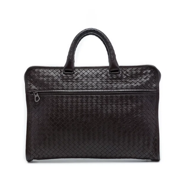 Brown Bottega Veneta Nappa Intrecciato Business Bag in Brown Nappa leather from Designer Revival