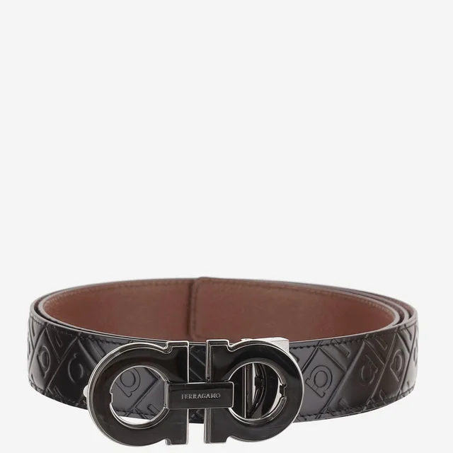 Ferragamo Calf Leather Belt — Black in Black Calfskin from HEWI, photo 2 of 2