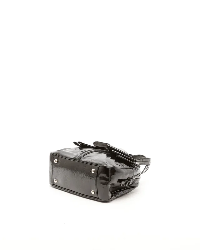 Saint Laurent Patent Obi Bow Bowler Bag in Patent leather from A Retro Tale, photo 4 of 9