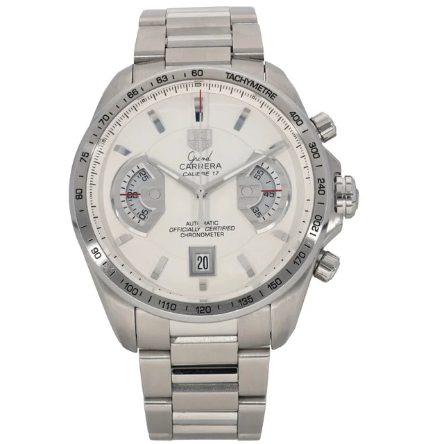 TAG Heuer Grand Carrera CAV511B 43mm Stainless Steel Watch from H&T