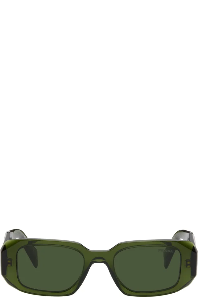 Prada Eyewear Green 'Prada Symbole' Sunglasses from SSENSE, photo 1 of 1