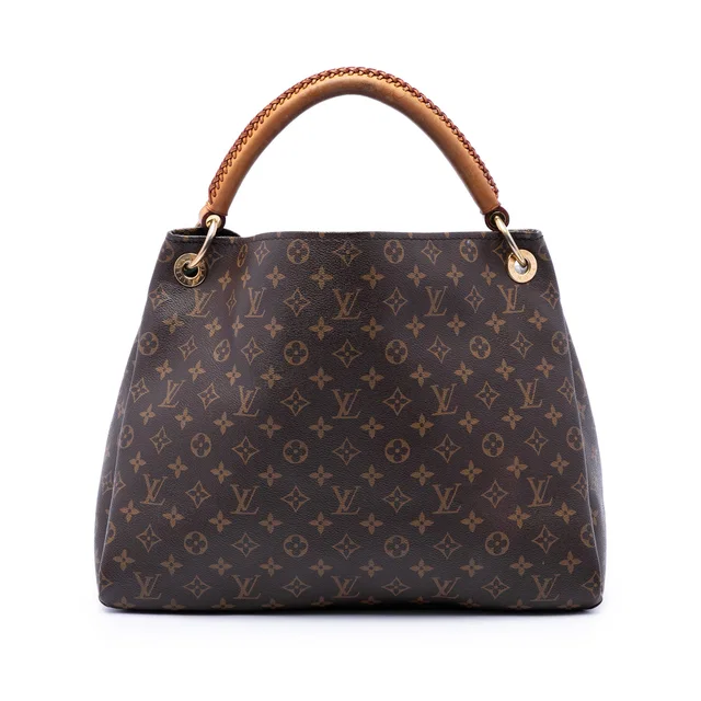 Brown Louis Vuitton Monogram Artsy MM Hobo Bag in Brown Coated canvas from Designer Revival
