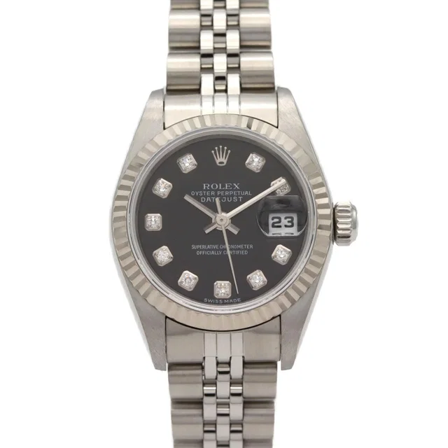 Rolex Datejust Stainless Steel White Gold Automatic in White from The Reluxe