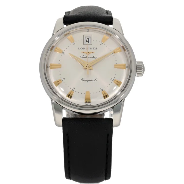 Longines Conquest L1.611.4 35mm Stainless Steel Watch in Leather from H&T