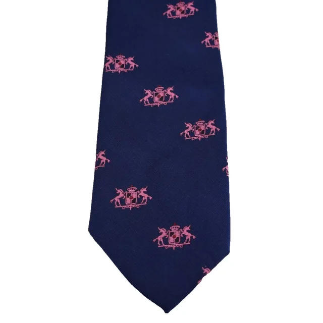 Omega Vtg Resisto X Leggett Heraldic Clubs Unicorn Navy Necktie Neck Tie Harry Styles in blue|pink from Poshmark
