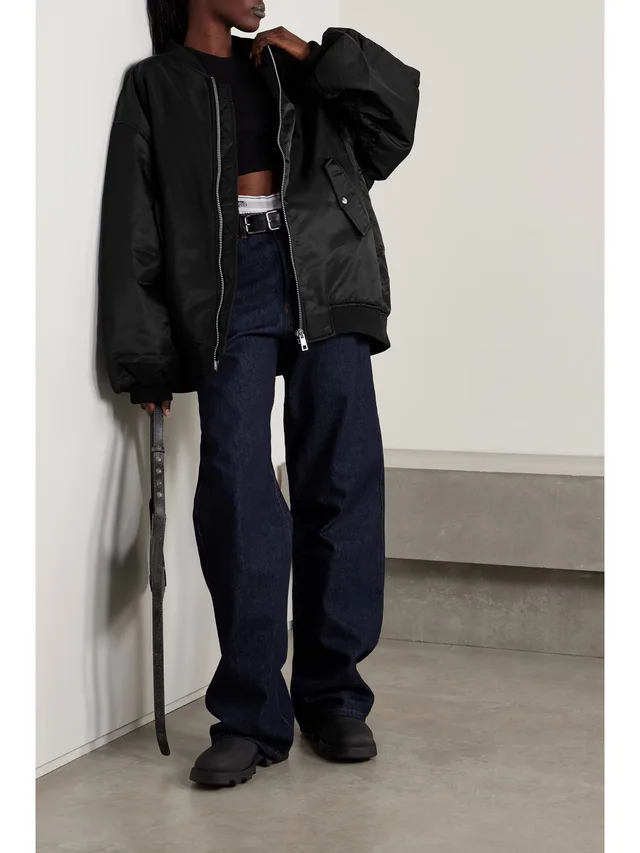 THE FRANKIE SHOP Astra shell bomber jacket in Black, photo 2 of 2 from NET-A-PORTER (Canada)