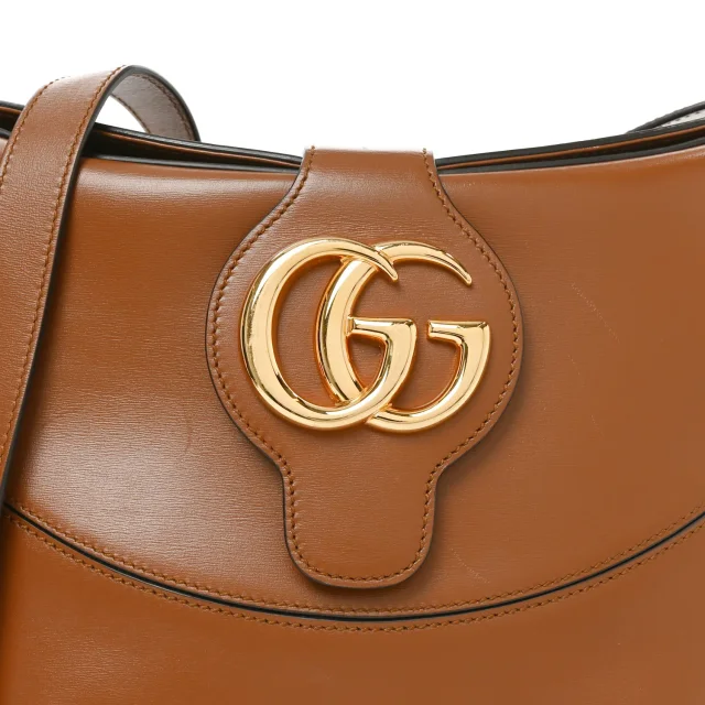 Gucci Boarded Plutone Calfskin Medium Arli Shoulder Bag Nocciola in Calfskin from FASHIONPHILE, photo 8 of 10