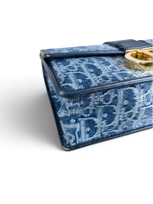 Dior Denim Oblique 30 Montaigne East West Chain Bag in Denim from Season 2 Consign, photo 9 of 11