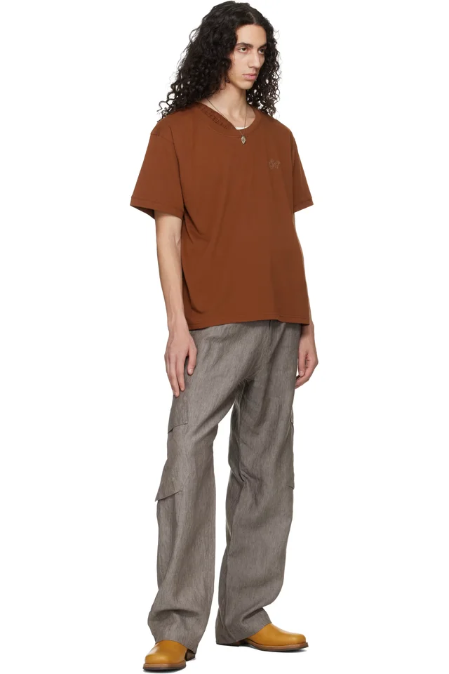 Serapis Tan Waistband T-shirt, photo 4 of 4 from SSENSE