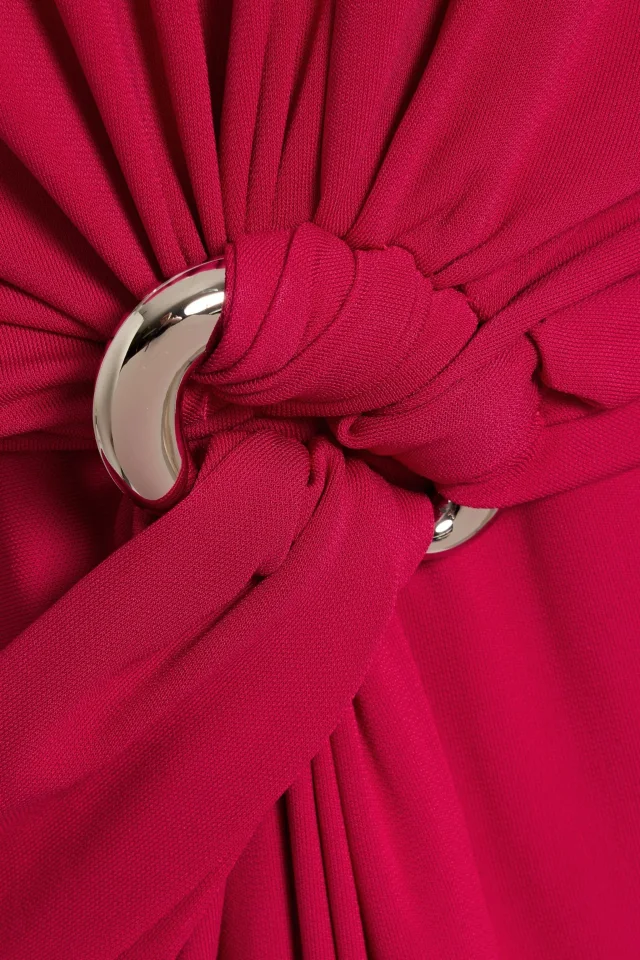 Simkhai Linds Embellished Twisted Stretch-Jersey Mini Dress in Pink, photo 4 of 4 from THE OUTNET