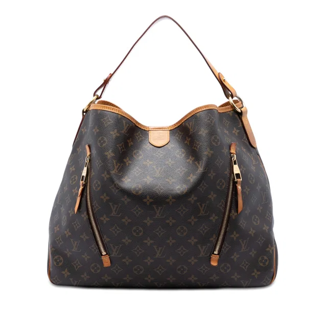 Brown Louis Vuitton Monogram Delightful GM Hobo Bag in Brown Coated canvas from Designer Revival