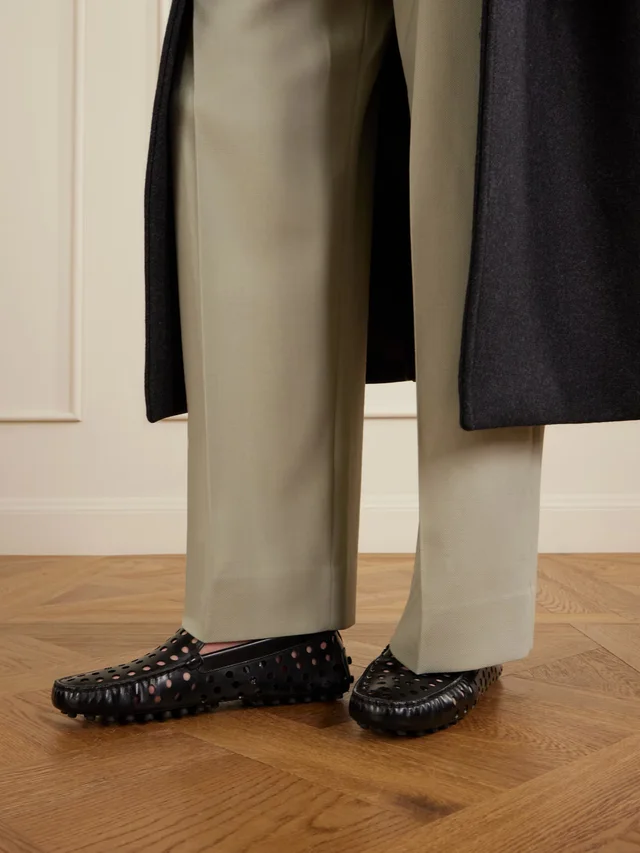 TOD'S Gommino 22L cut-out leather loafers in Black, photo 2 of 2 from NET-A-PORTER (Canada)