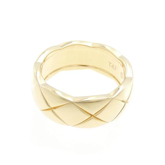 Chanel Coco Crush 750 Yellow Gold Diamond Ring Size 47 in Rose Gold 18K Yellow Gold (Au750) from LuxUness, photo 3 of 5