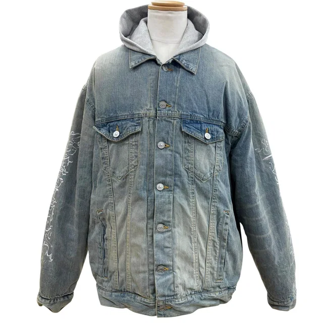 Balenciaga Denim Jacket Cotton Jacket in Denim from LuxUness