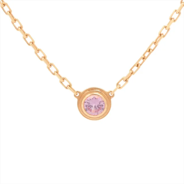 Cartier D'amour Pink Sapphire Necklace in Pink from The Purse Affair