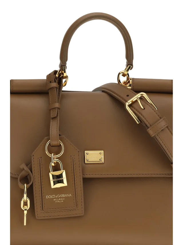 Dolce & Gabbana Top Handle Bag — Brown Calf Suede; Pvc in Brown Suede from HEWI, photo 2 of 2