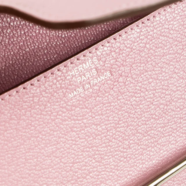Hermès Roulis Slim Wallet Mauve Sylvestre Chevre Mysore PHW in Goatskin from Labellov, photo 5 of 5