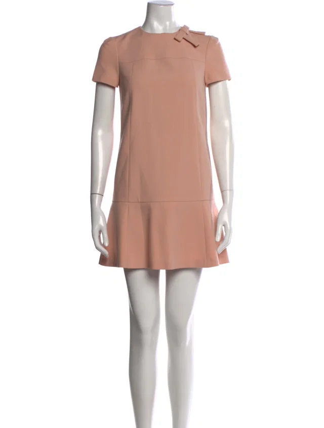 REDValentino Crew Neck Mini Dress in pink from The RealReal