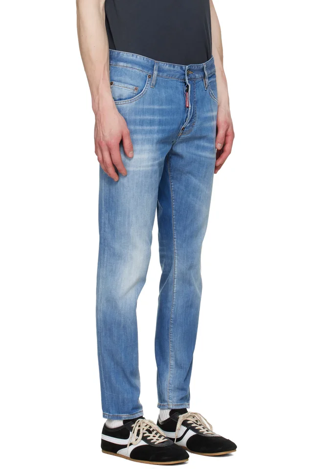 Dsquared2 Blue Light Wash Skater Jeans, photo 2 of 4 from SSENSE