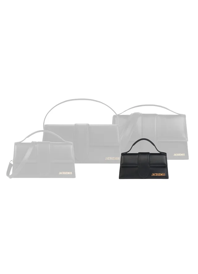 JACQUEMUS The Bambino bag in Black 100% cotton, 100% cow leather, photo 9 of 9 from 24S (Canada)
