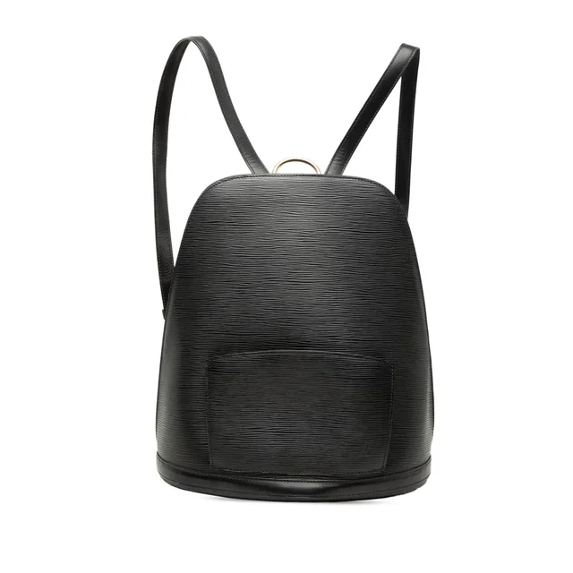Black Louis Vuitton Epi Gobelins Backpack in Black Leather from Designer Revival