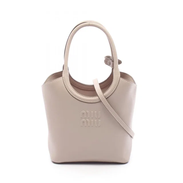 Miu Miu Handbag Ivy Leather Tote in Leather from The Reluxe