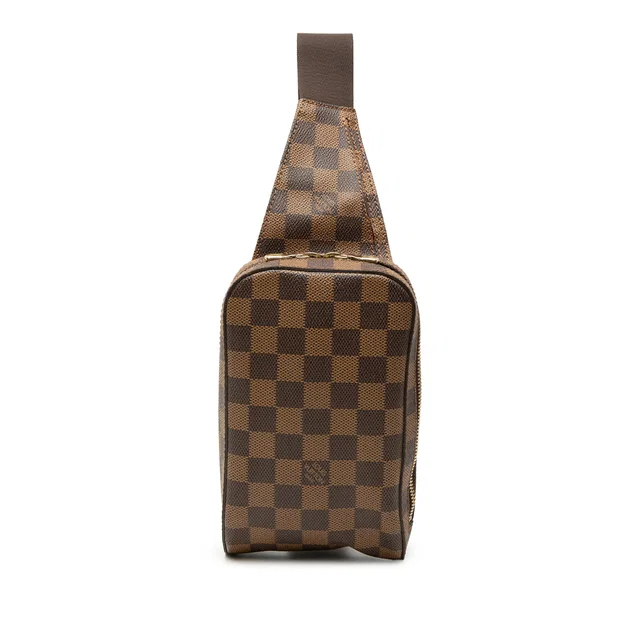 Brown Louis Vuitton Damier Ebene Geronimos Crossbody Bag in Brown Canvas from Designer Revival