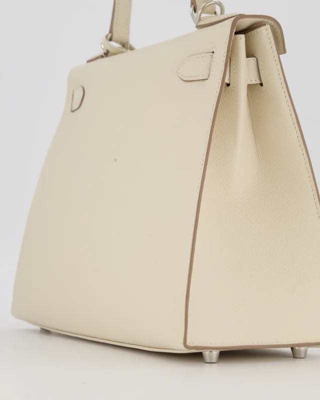 HOT* Hermès Kelly 28 Sellier Bag in White Epsom leather from Sellier, photo 13 of 20