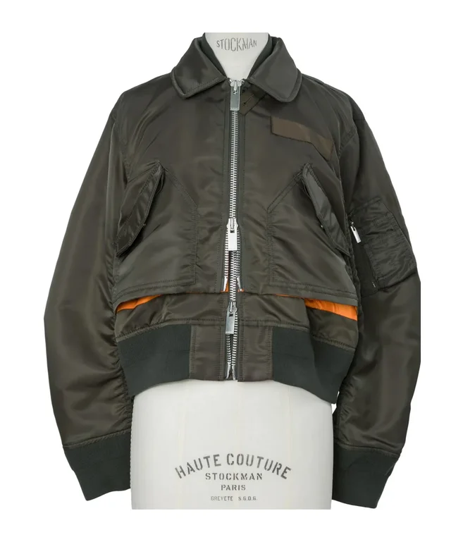 Sacai NYLON TWILL BLOUSON JACKET, photo 2 of 4 from SENSER