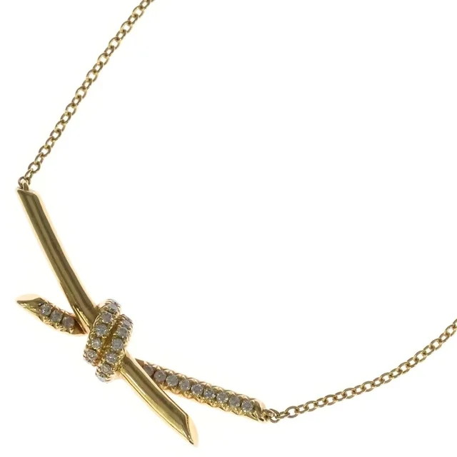 Tiffany & Co. Knot Diamond 18K Yellow Gold Pendant in Yellow from The Reluxe