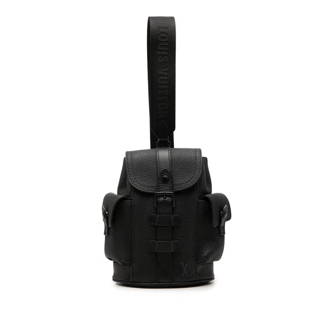 Black Louis Vuitton Taurillon Christopher XS Crossbody Bag in Black Leather from Designer Revival