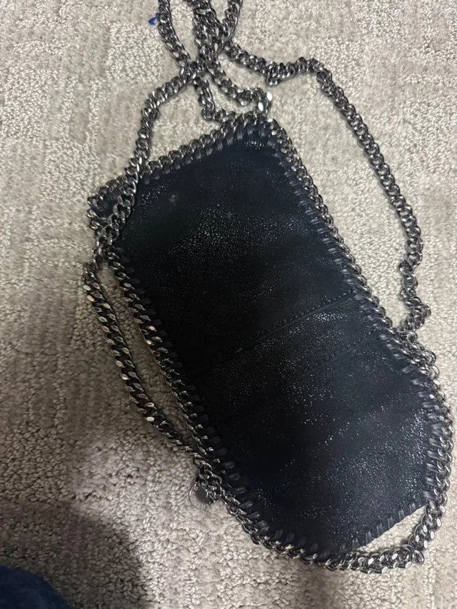 Stella McCartney Black Chain Crossbody Bag in black|gray Leather from Poshmark, photo 8 of 8