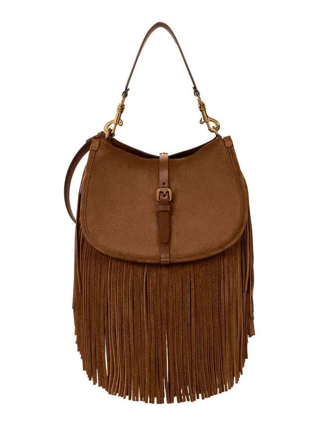 Etro Pony Shoulder Bag — Beige Calf Leather in Beige Calfskin from HEWI