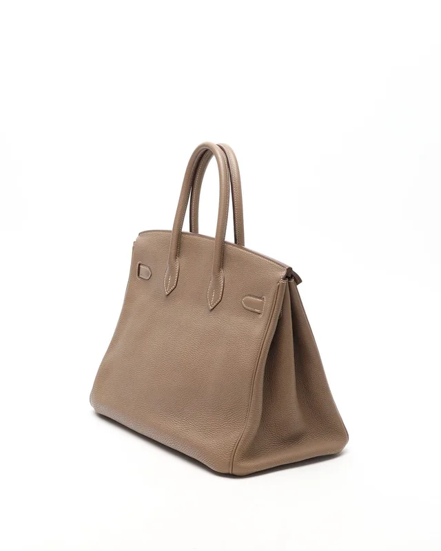 Hermès Birkin 35 Togo Etoupe Bag in Taupe Togo leather from A Retro Tale, photo 3 of 10