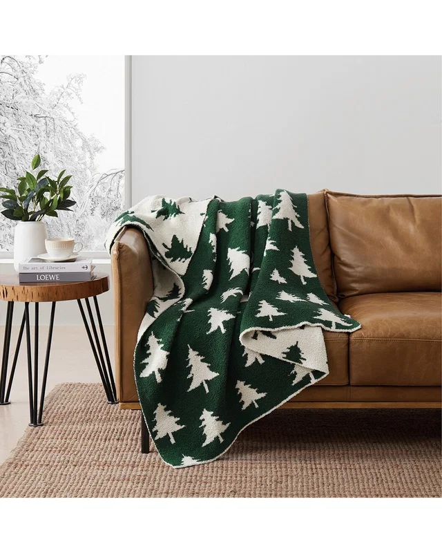 Truly Soft Cozy Evergreen Christmas Reversible Throw, image 1 of 1 from Rue La La
