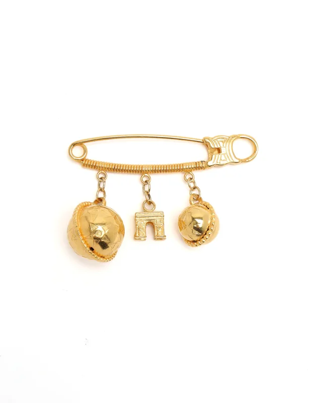 Celine Icon Triomphe Brooch from A Retro Tale, photo 3 of 3
