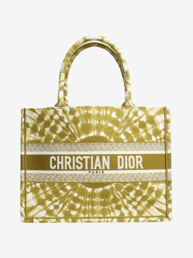 Dior Green book tote in Green Canvas from Sign of the Times