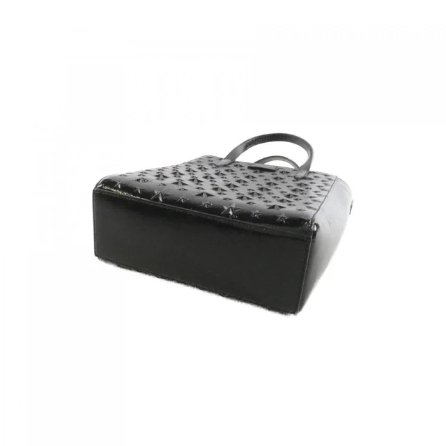 Jimmy Choo Pegassi N/S PEGASINSFVA Bag in BLACK + GUMMETARU (Black + Rubber Metal) / SILVER hardware enamel from KOMEHYO, photo 2 of 2