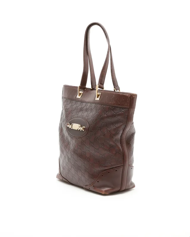 Gucci Guccissima Punch Tote Bag in Leather from A Retro Tale, photo 2 of 10
