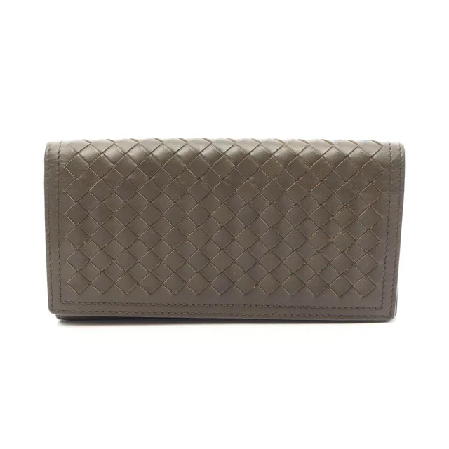 Bottega Veneta Intrecciato Leather Long Wallet in Woven leather from LuxUness