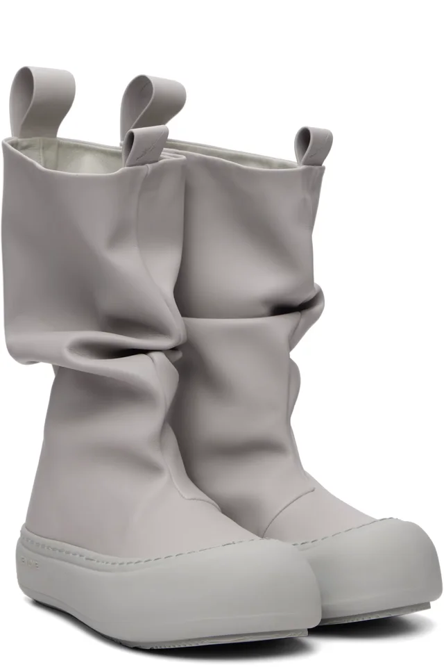 YUME YUME SSENSE Exclusive Gray Low Fisherman Boots, photo 4 of 5 from SSENSE