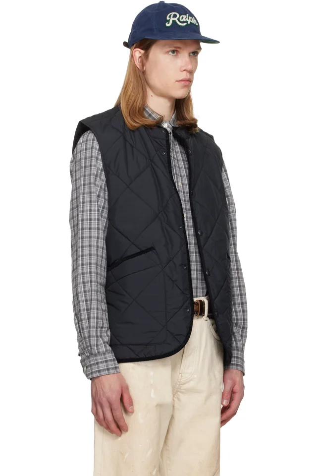 Polo Ralph Lauren Black 'The Hurston' Quilted Utility Vest, photo 2 of 4 from SSENSE
