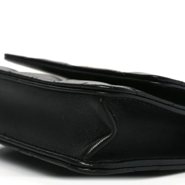 Chanel Quilted CC Hook Card Holder Black in Black Lambskin from FASHIONPHILE, photo 10 of 11